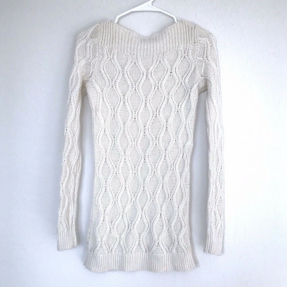 LOFT Cable Knit Boat Neck Pullover Sweater - Picture 6 of 8